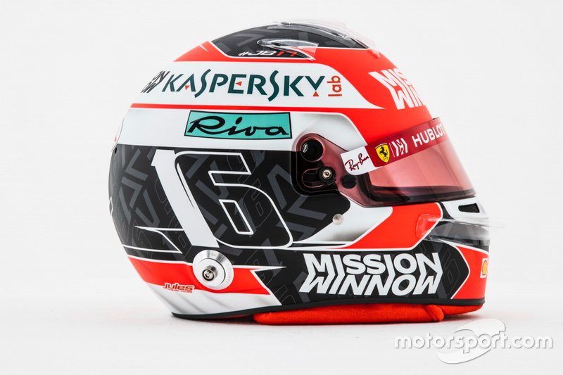 Casco di Charles Leclerc, Ferrari