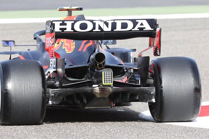Detalle trasero del Red Bull Racing RB16B