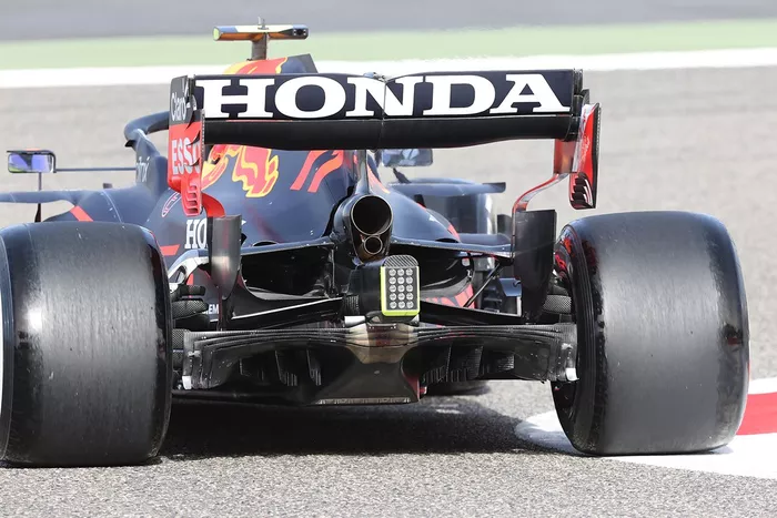 Detalle trasero del Red Bull Racing RB16B