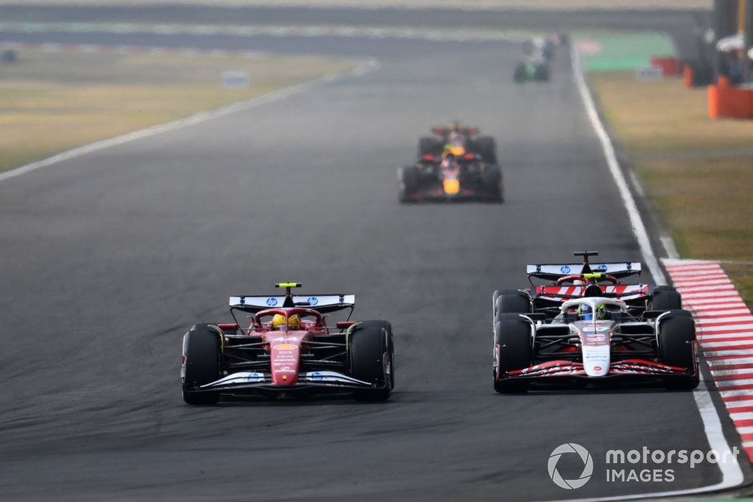 Lewis Hamilton, Ferrari, Oliver Bearman, Haas F1 Team