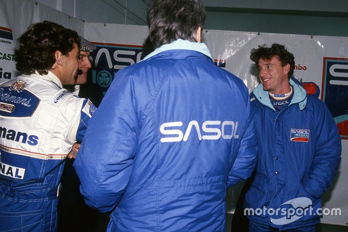 Ayrton Senna, Williams ve Eddie Irvine, Jordan