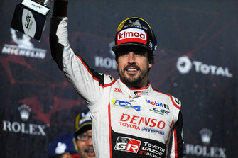 Second place overall #8 Toyota Gazoo Racing Toyota TS050: Fernando Alonso