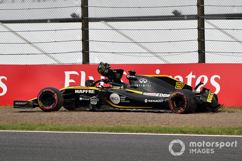 Авария: Нико Хюлькенберг, Renault Sport F1 Team RS18