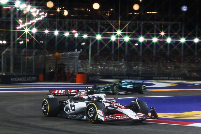 Lance Stroll, Aston Martin Racing, Oliver Bearman, Haas F1 Team