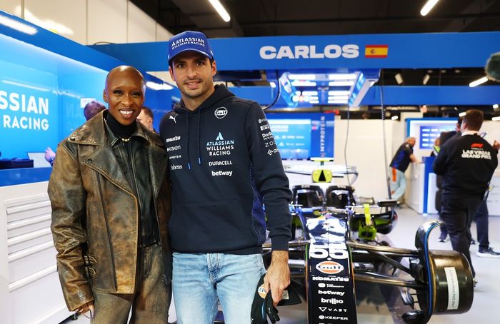 Carlos Sainz, Williams, Cynthia Erivo 