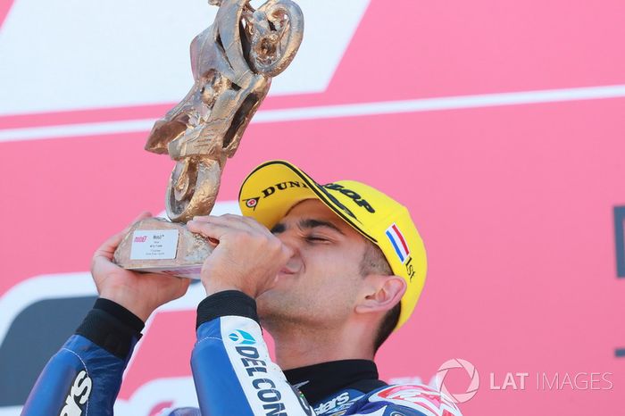 Podio: ganador de la carrera Jorge Martin, Del Conca Gresini Racing Moto3