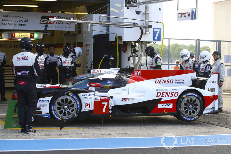 #7 Toyota Gazoo Racing Toyota TS050: Mike Conway, Kamui Kobayashi, Jose Maria Lopez, Fernando Alonso, Anthony Davidson