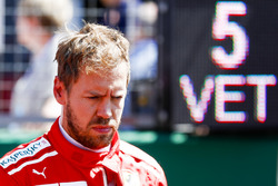 Sebastian Vettel, Ferrari, on the grid