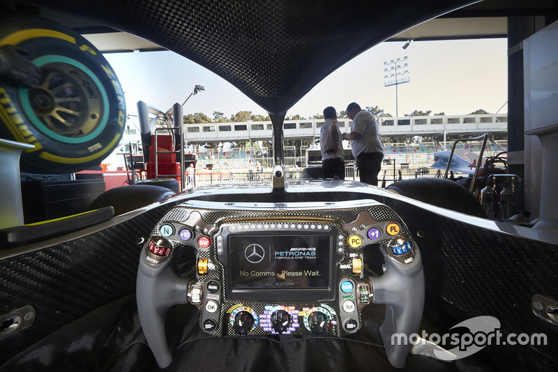 Mercedes AMG F1 W09 cockpit