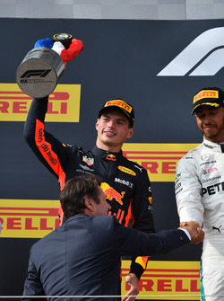 Podio: segundo lugar Max Verstappen, Red Bull Racing