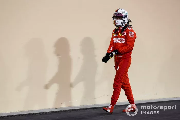 Sebastian Vettel, Ferrari, dopo le Qualifiche