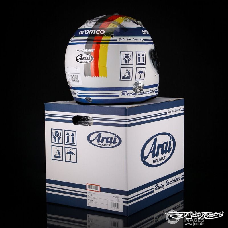 GP de Japón 2022, homenaje al fabricante de cascos de Vettel