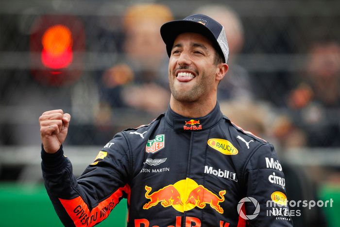Ganador de la pole Daniel Ricciardo, Red Bull Racing 