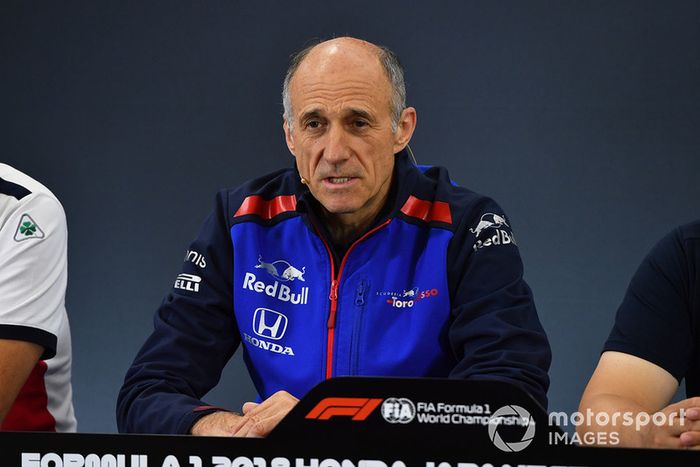 Franz Tost, director de la Scuderia Toro Rosso en rueda de prensa