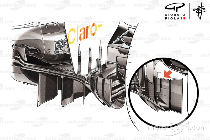 Sauber C37: Diffusor im Detail