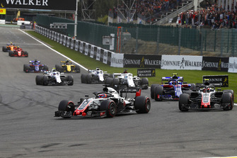 Romain Grosjean, Haas F1 Team VF-18, Kevin Magnussen, Haas F1 Team VF-18, Pierre Gasly, Toro Rosso STR13, Marcus Ericsson, Sauber C37, Sergey Sirotkin, Williams FW41