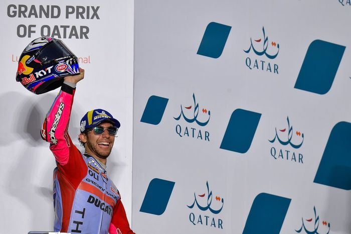 Podio: El ganador de la carrera Enea Bastianini, Gresini Racing MotoGP