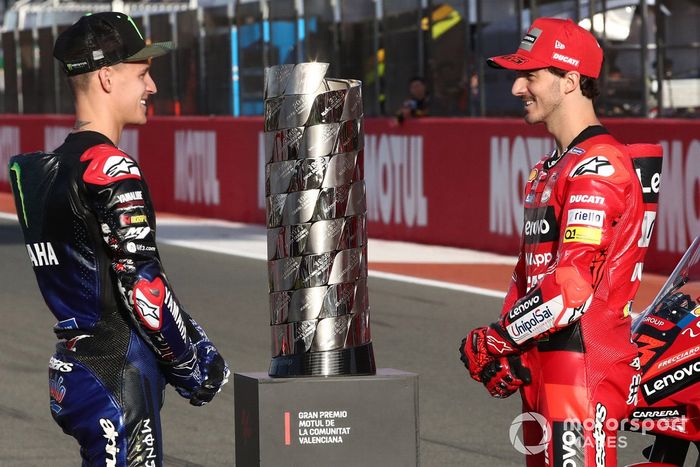 Fabio Quartararo, Yamaha Factory Racing, Francesco Bagnaia, Ducati Team