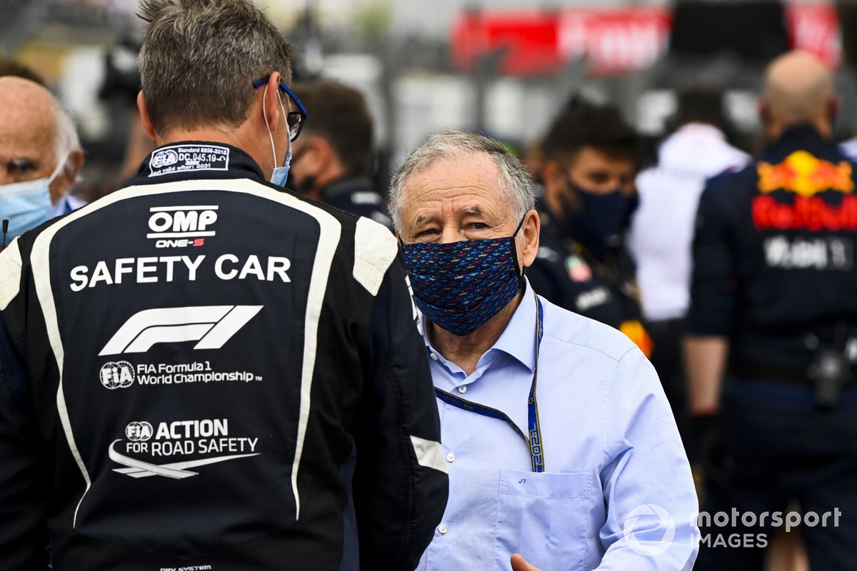 Bernd Maylander, Safety Car Driver, with Jean Todt, President, FIA