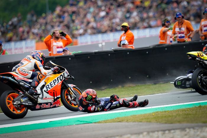 Caída Fabio Quartararo, Yamaha Factory Racing
