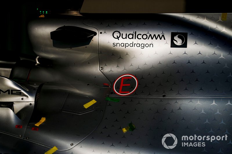 Engine cover on the Mercedes AMG F1 W10