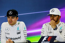 Ніко Росберг і Льюіс Хемілтон, Mercedes AMG F1 на прес-конференції
