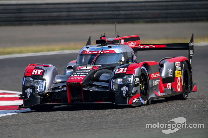 #8 Audi Sport Team Joest Audi R18 e-tron quattro: Lucas di Grassi, Loic Duval, Oliver Jarvis