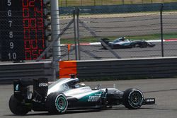 Lewis Hamilton, Mercedes AMG F1 Team recovers from a spin