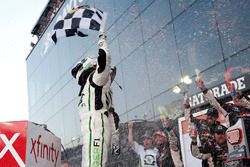 Tyler Reddick, JR Motorsports, BurgerFi Chevrolet Camaro celebrates his win