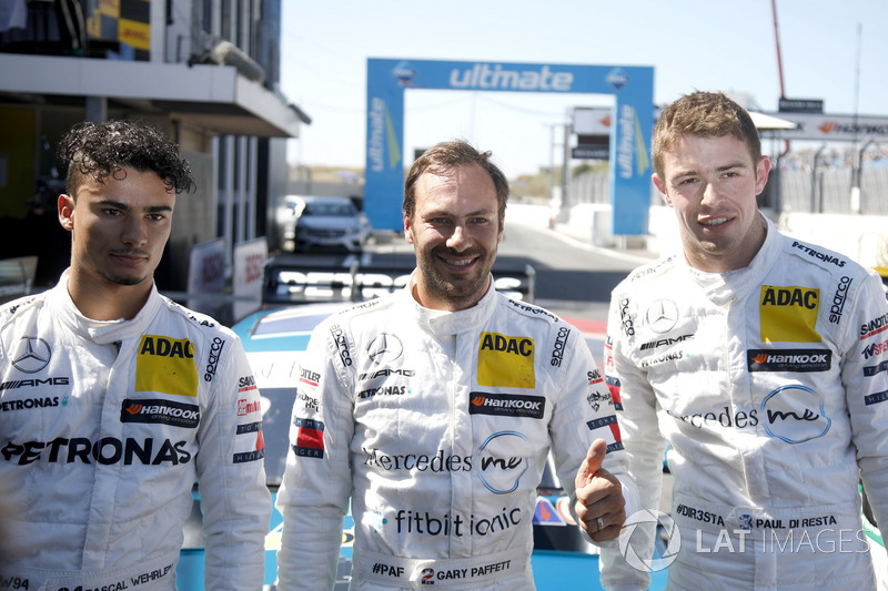 Top 3 after qualifying: Pole position for Gary Paffett, Mercedes-AMG Team HWA, Pascal Wehrlein, Mercedes-AMG Team HWA, Paul Di Resta, Mercedes-AMG Team HWA