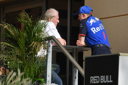 Dr Helmut Marko, Red Bull Motorsport Consultant and Franz Tost, Scuderia Toro Rosso Team Principal
