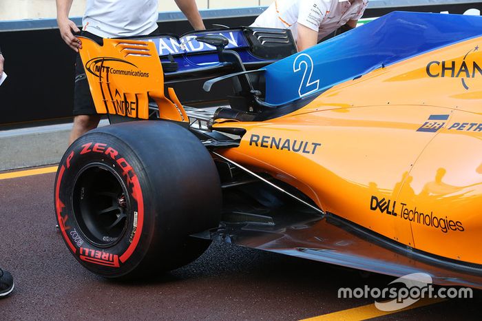 Detalle trasero del  McLaren MCL33