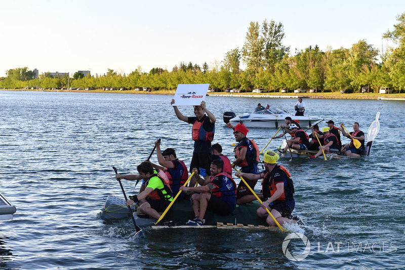 Scuderia Toro Rosso at the raft race