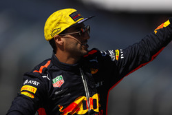 Daniel Ricciardo, Red Bull Racing, lors de la parade des pilotes