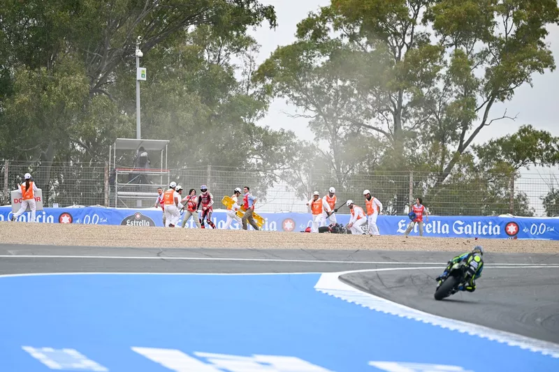 Francesco Bagnaia, Ducati Team : chute