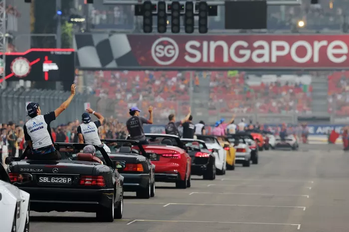 The drivers parade