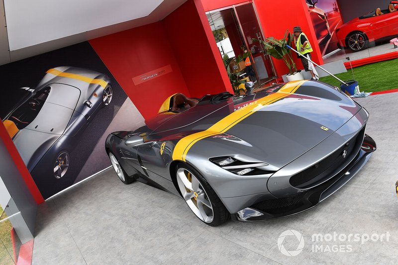 A Ferrari Monza SP1 on display