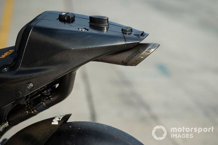 Detalle del escape Red Bull KTM Factory Racing