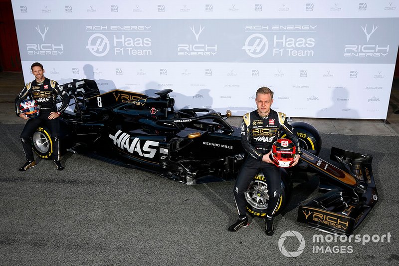 Kevin Magnussen, Haas F1 Team, Romain Grosjean, Haas F1 Team