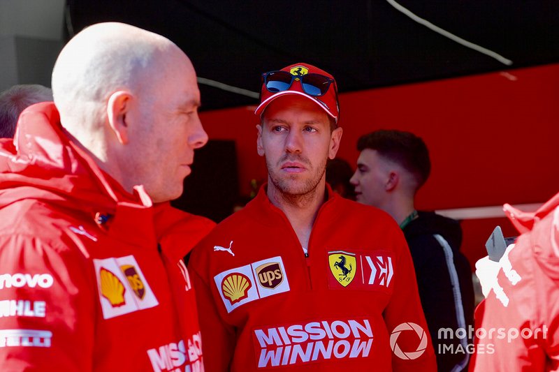 Jock Clear, Ferrari Chief Engineer, Sebastian Vettel, Ferrari