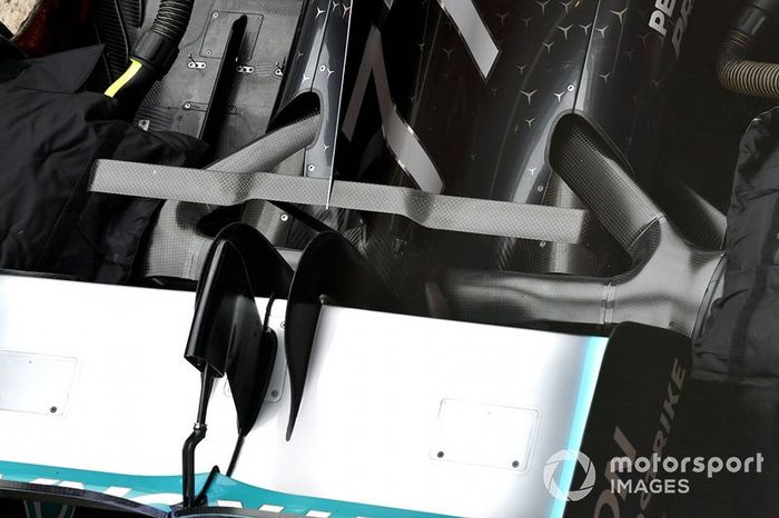 Detalle trasero del Mercedes AMG F1 W10
