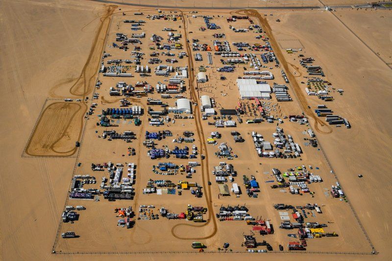 El vivac del Dakar