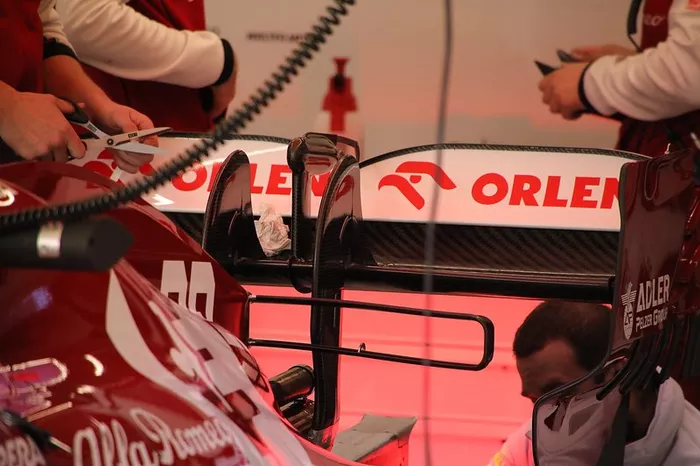 Alerón trasero del Alfa Romeo C39