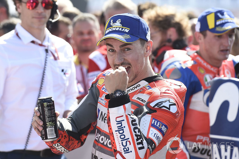 Polesitter Jorge Lorenzo, Ducati Team