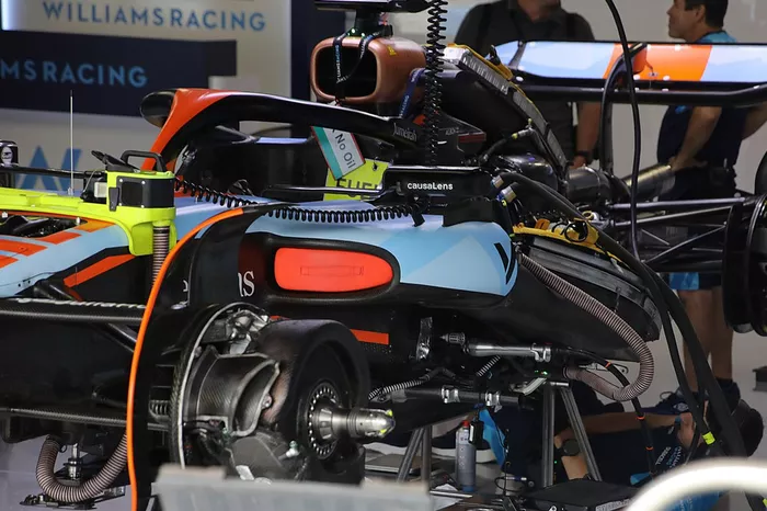 Detalles técnicos del Williams FW45