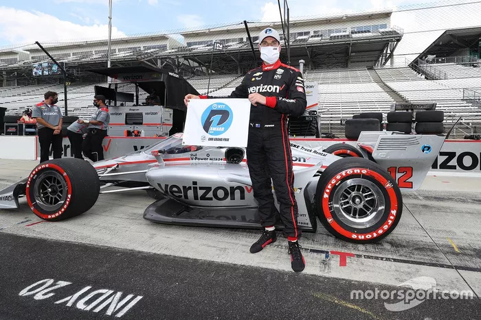 Ganador de la pole Will Power, Team Penske Chevrolet