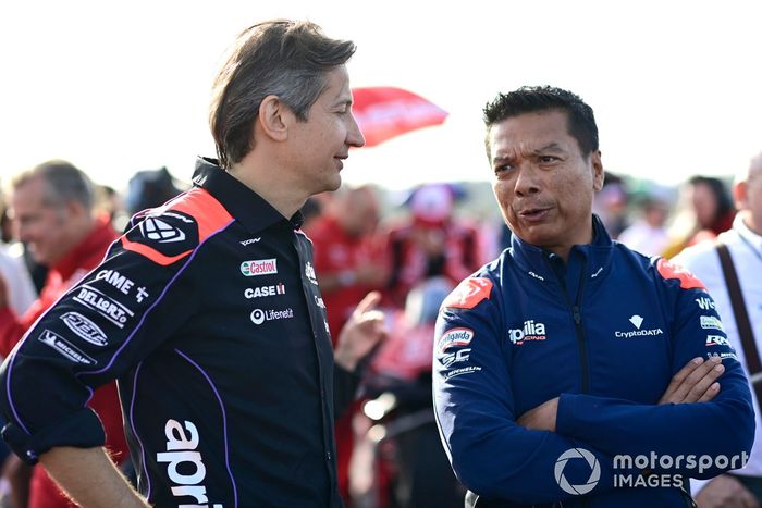 Massimo Rivola, CEO de Aprilia Racing, Razlan Razali