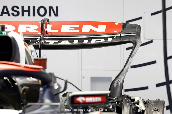 Detalle de la parte trasera del AlphaTauri AT04