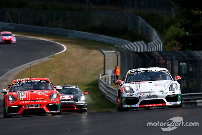 #303 Kkrämer Racing Cup Porsche Cayman 718 GT4 CS: Karsten Krämer, Sascha Kloft, #304 Kkrämer Racing Cup Porsche Cayman GT4 CS: Henning Cramer, Steffen Höber