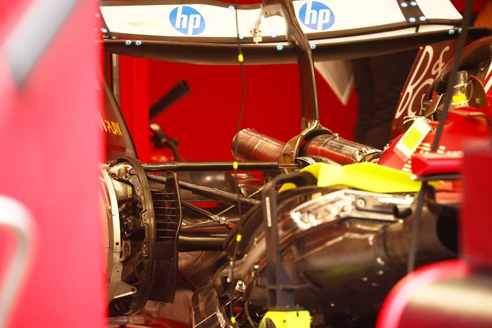 Ferrari SF-25, dettaglio sospensione posteriore